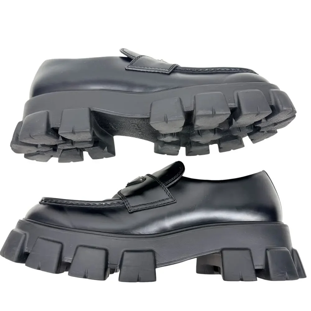 Prada brushed leather